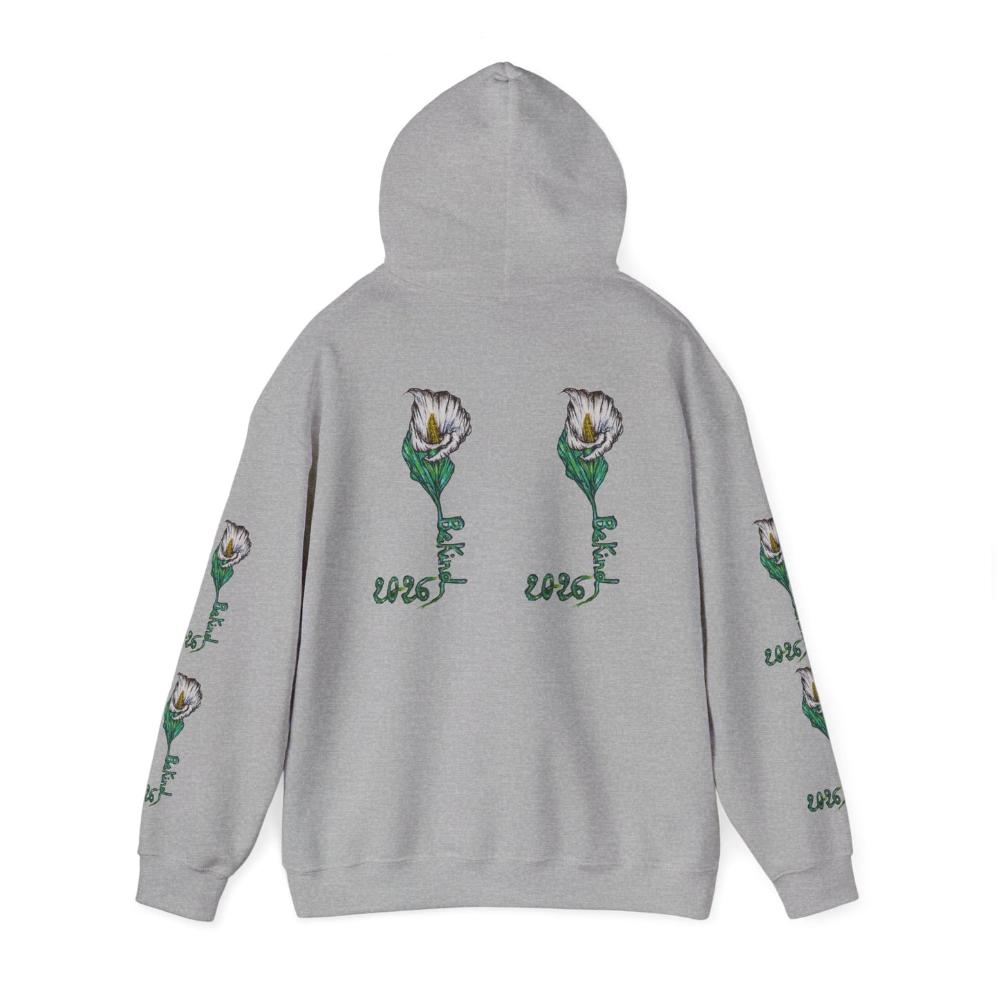 Botanical Rose Hoodie - Unisex Heavy Blend™ Sweatshirt