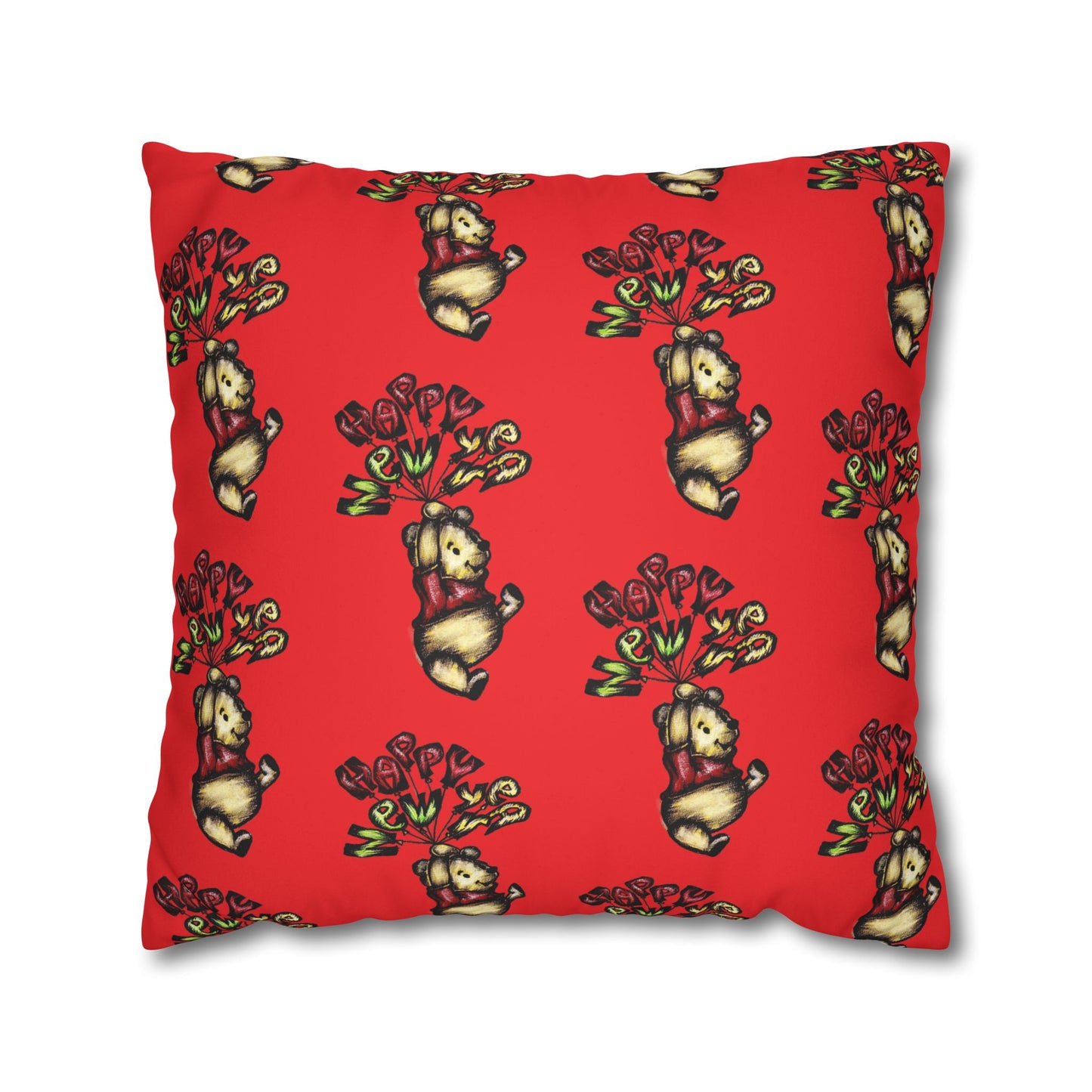 Faux Suede Square Pillowcase