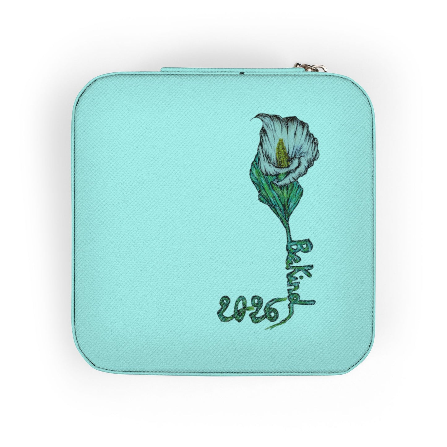 Elegant Embroidered Jewelry Travel Case