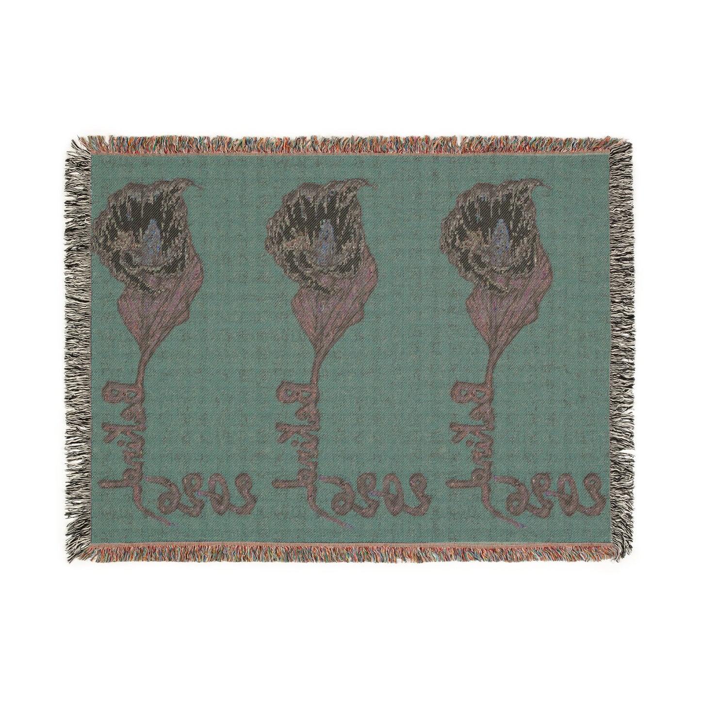 Artistic Floral Woven Blanket - Cozy Home Decor for All Occasions