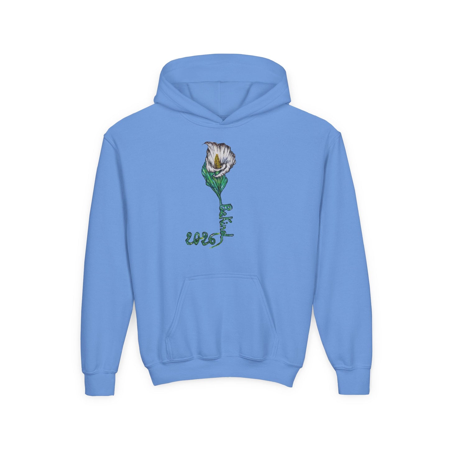 Botanical Youth Hoodie with Floral Design