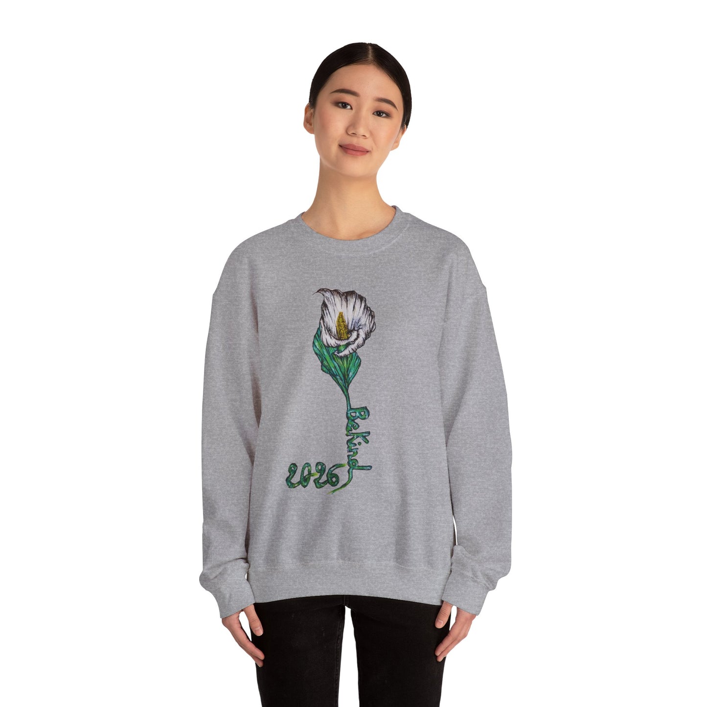 Kindness Floral Unisex Crewneck Sweatshirt