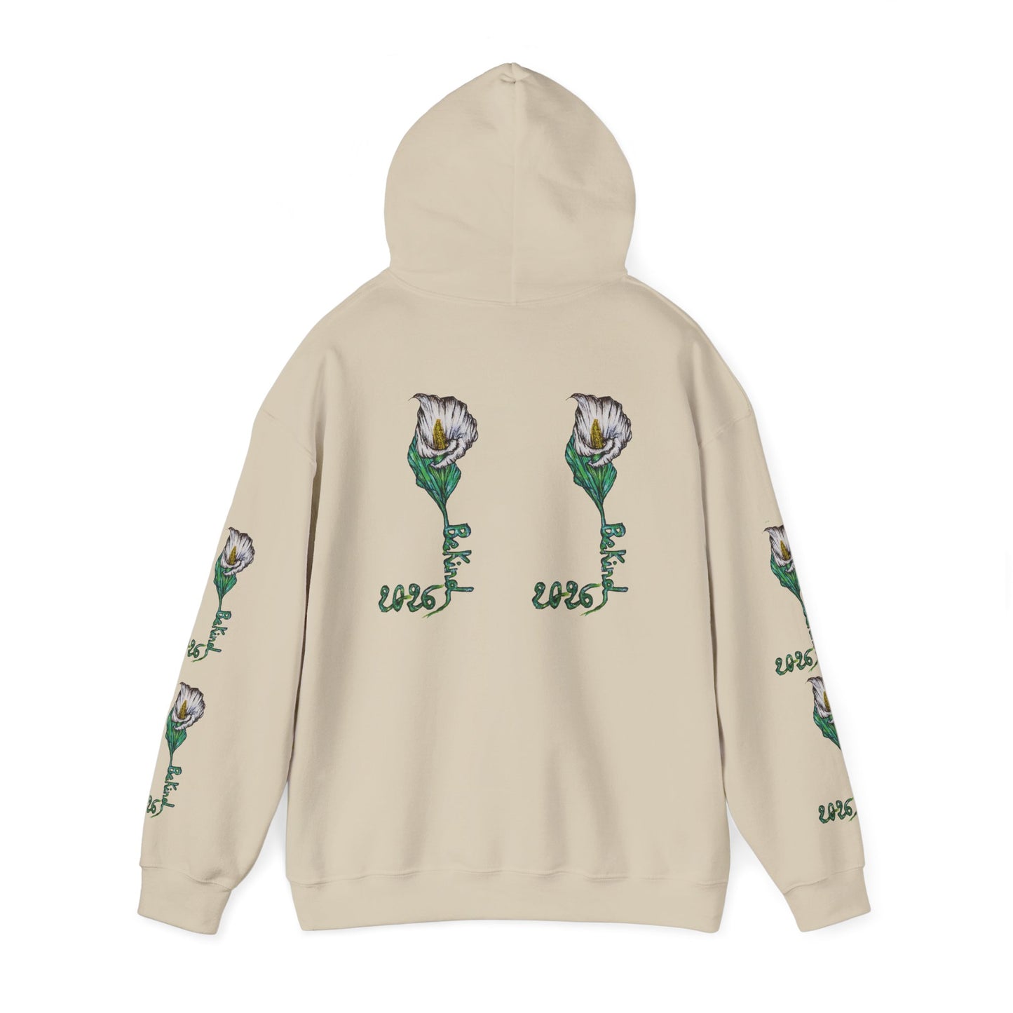 Botanical Rose Hoodie - Unisex Heavy Blend™ Sweatshirt