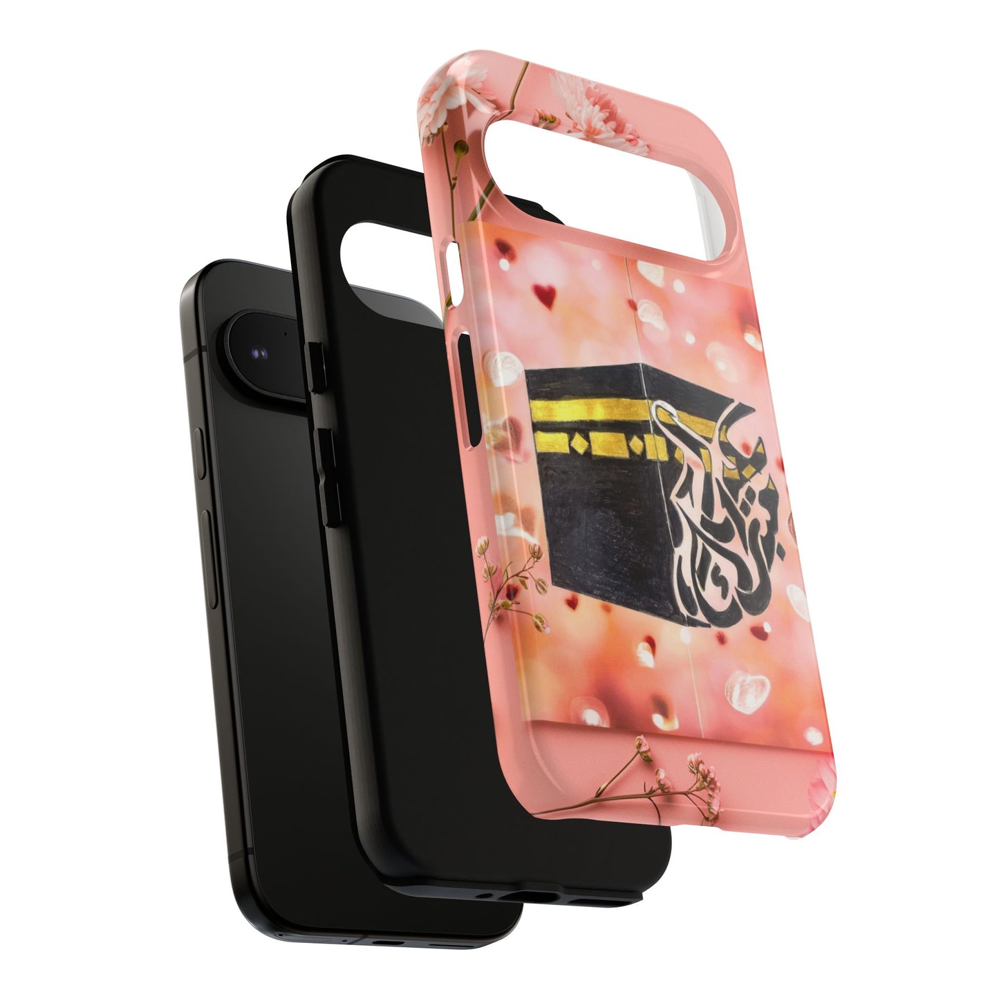 Kaaba Floral Phone Case – Pink Islamic Shrine Design