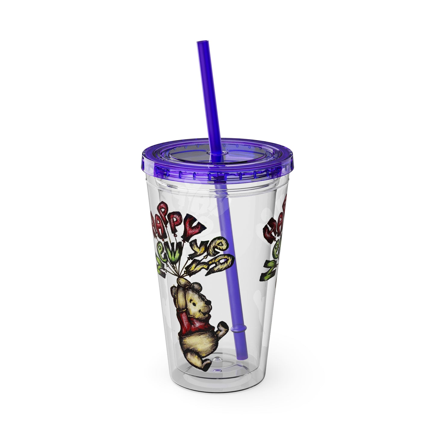 Sunsplash Tumbler with Straw, 16oz