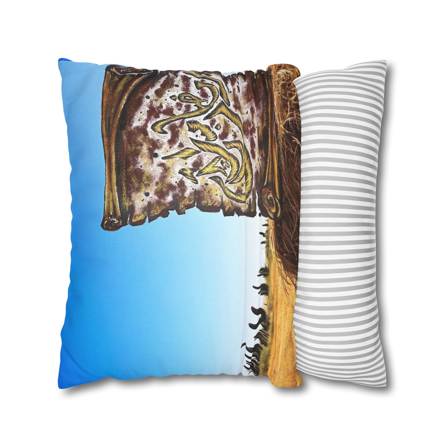 Desert Calligraphy Decorative Pillowcase