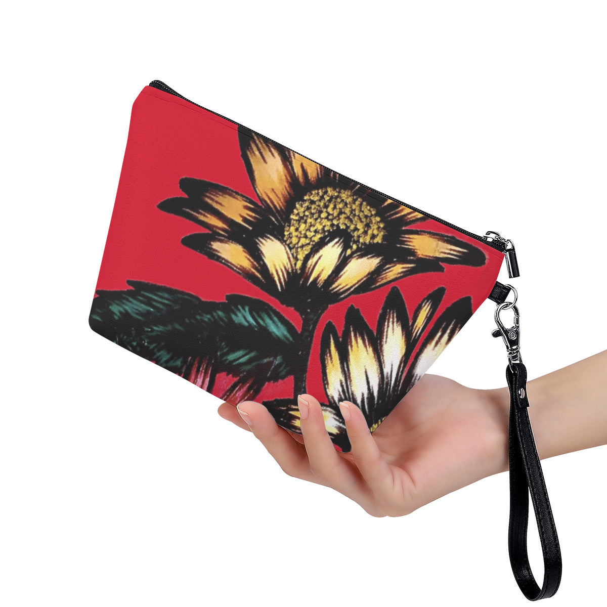 Cosmetic Bag With Black Handle