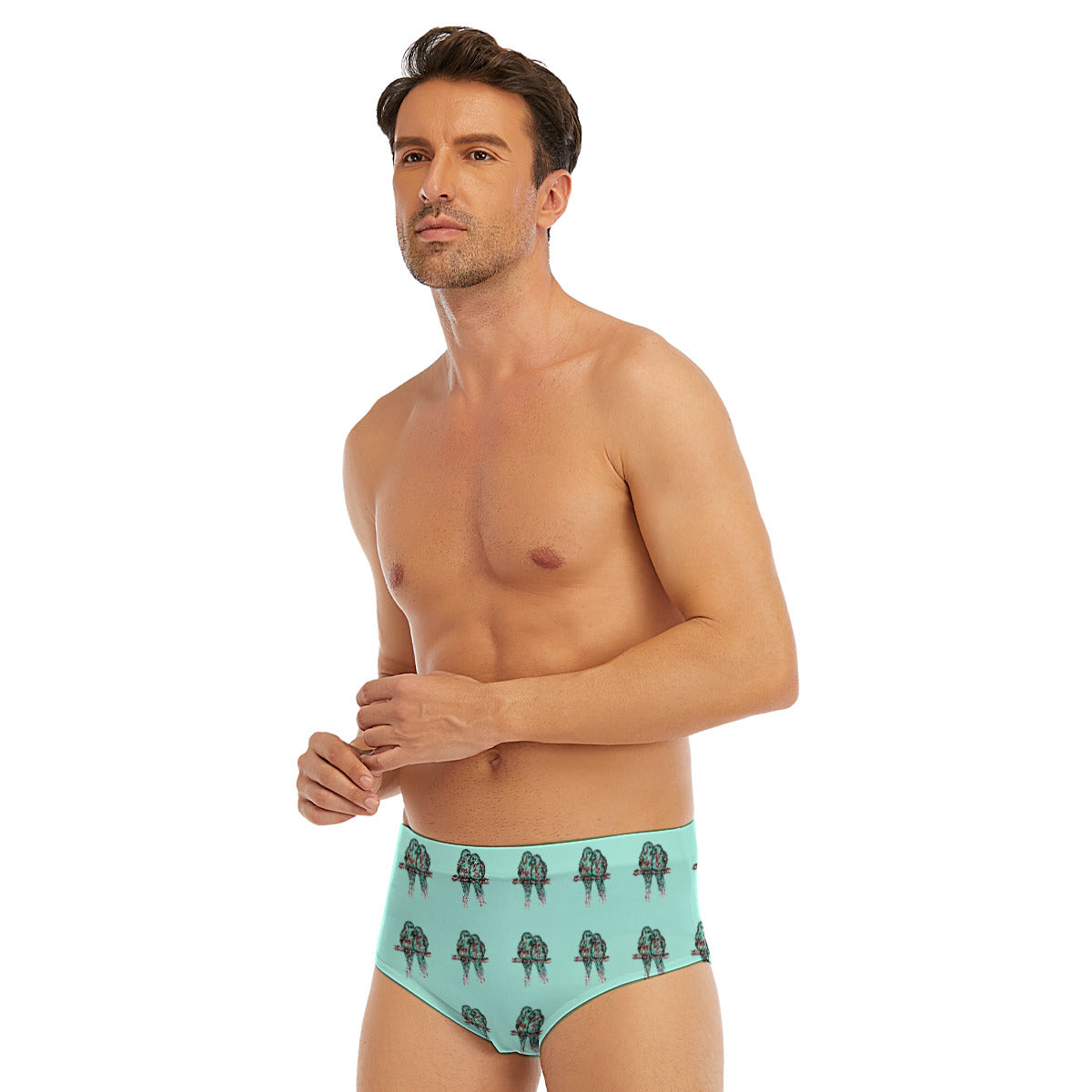 All-Over Print Men's Triangle Swim Trunks