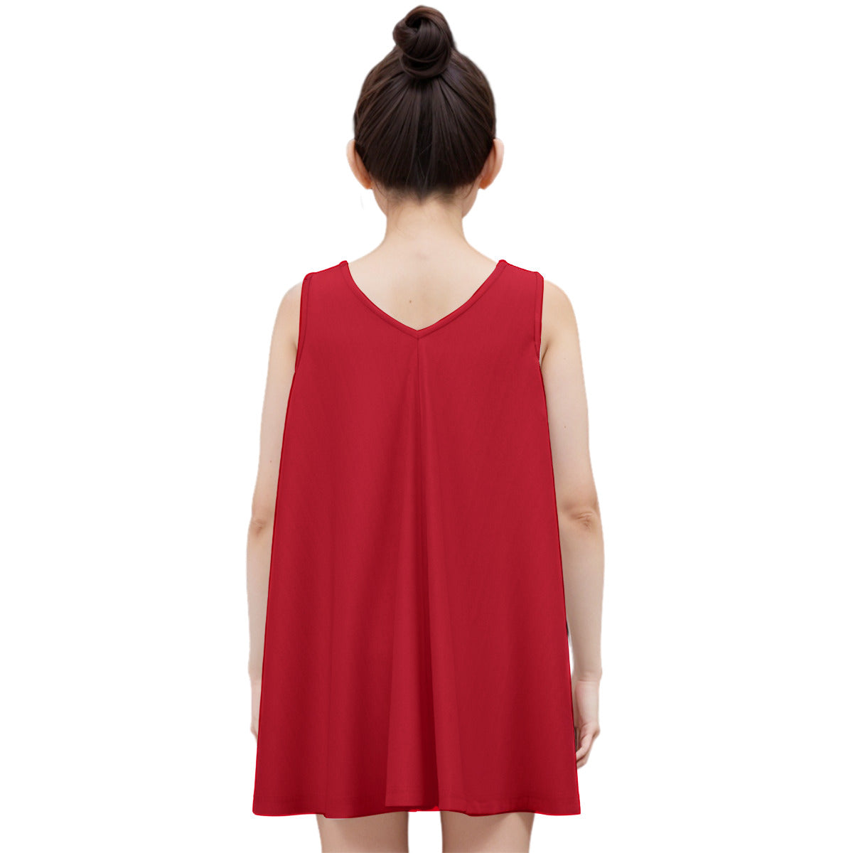 All-Over Print Kid's Sleeveless Dress | 180GSM Cotton