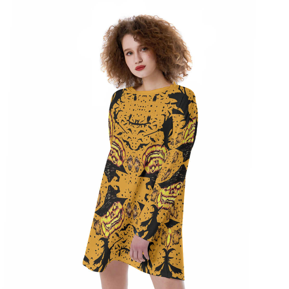 All-Over Print Women's Raglan Sleeve Dress