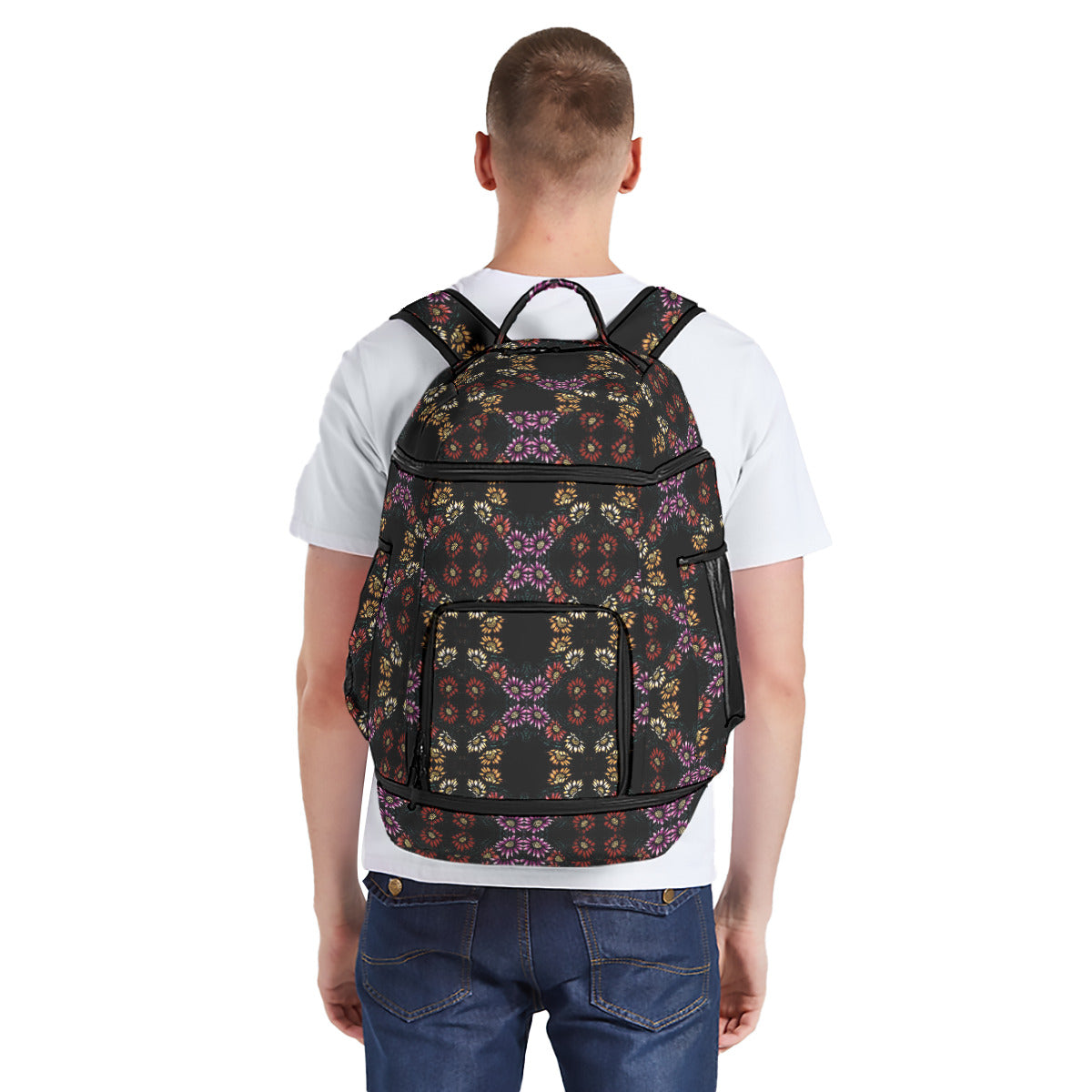 All-Over Print Multifunctional Backpack