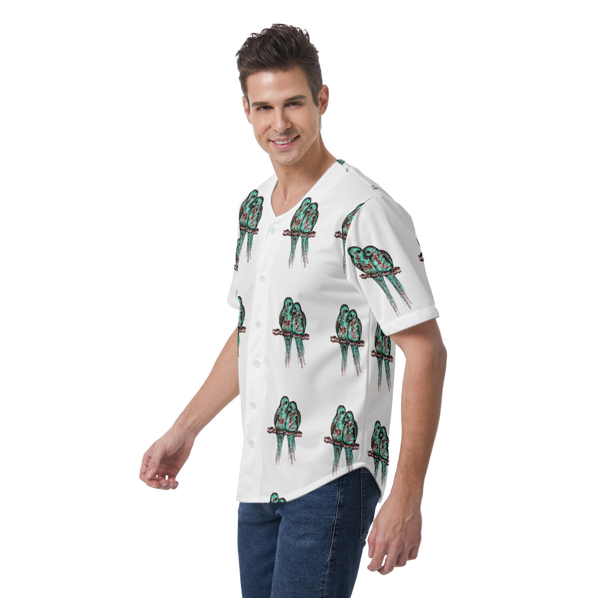 All-Over Print Men's Short Sleeve Baseball Jersey
