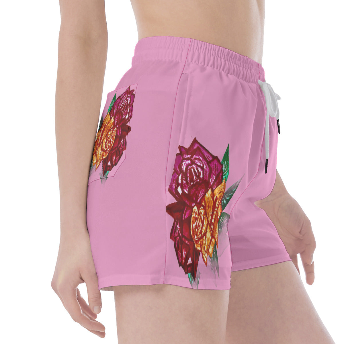 All Over Print Wide Waistband Sport Shorts
