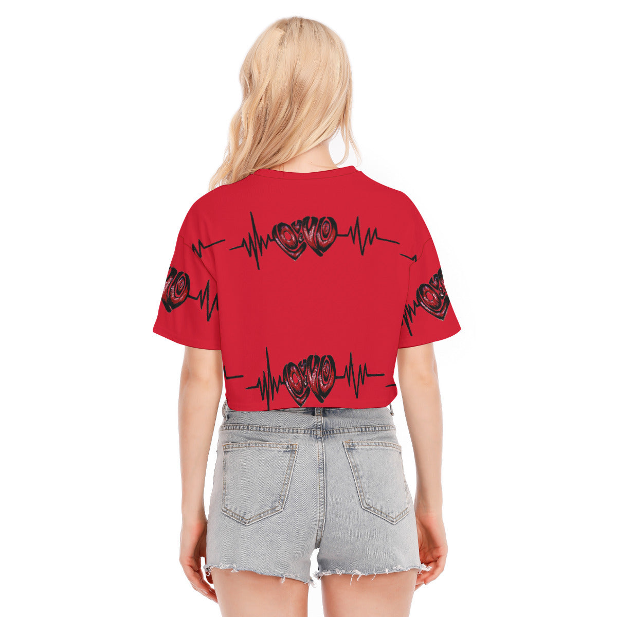 All-Over Print Women's Cropped T-shirt | 190GSM Cotton