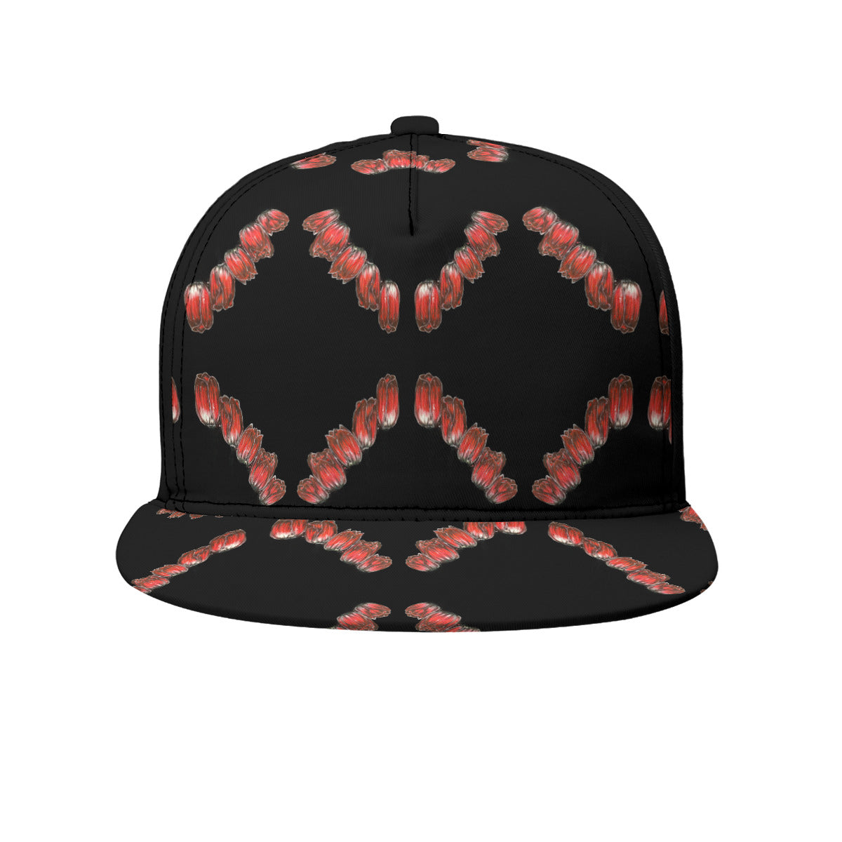 All-Over Print Flat-Brim Baseball Cap With Box