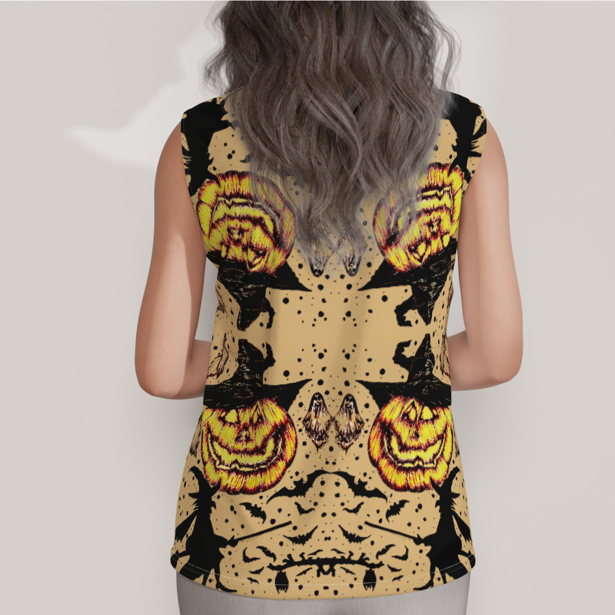 All-Over Print Women's Sleeveless POLO Shirt