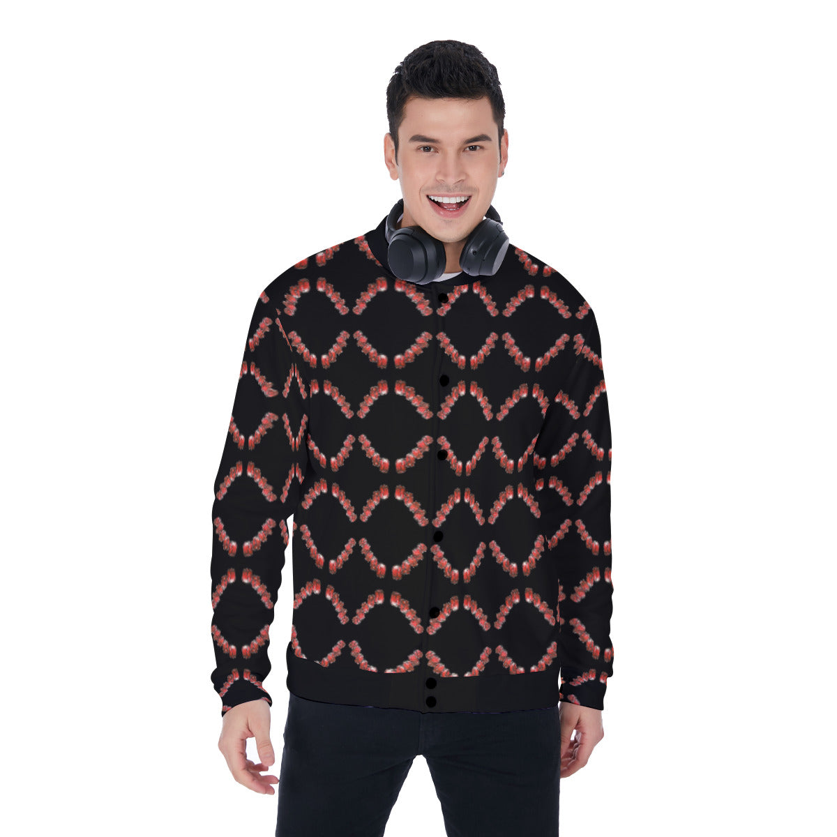 All-Over Print Men's Baseball Jacket