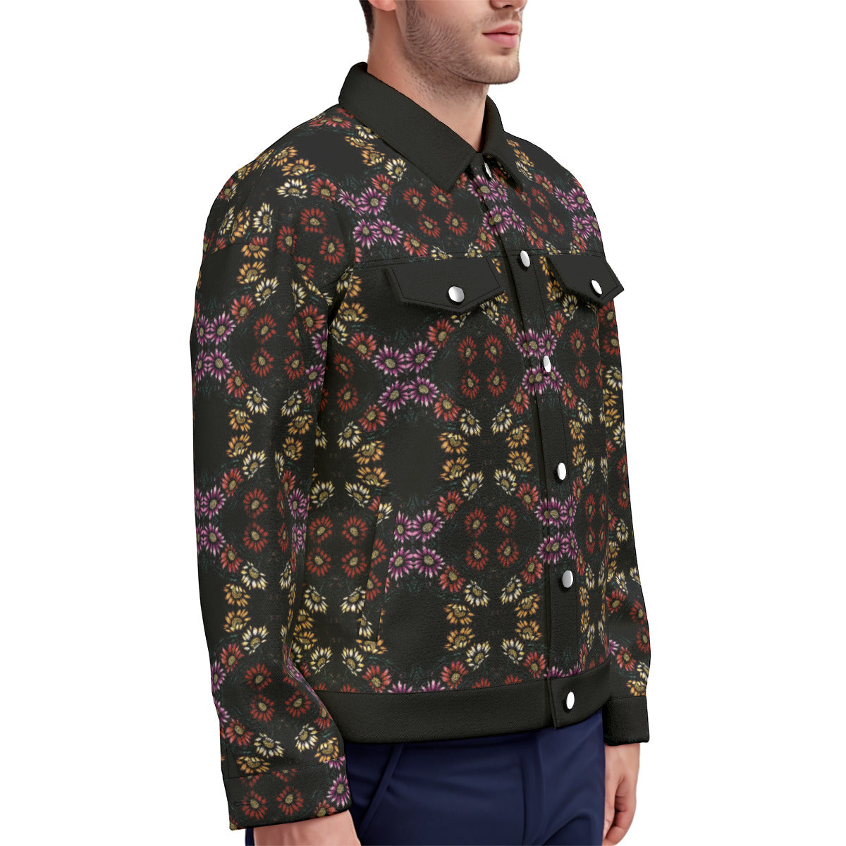 All-Over Print Unisex Lapel Jacket | 245GSM Cotton