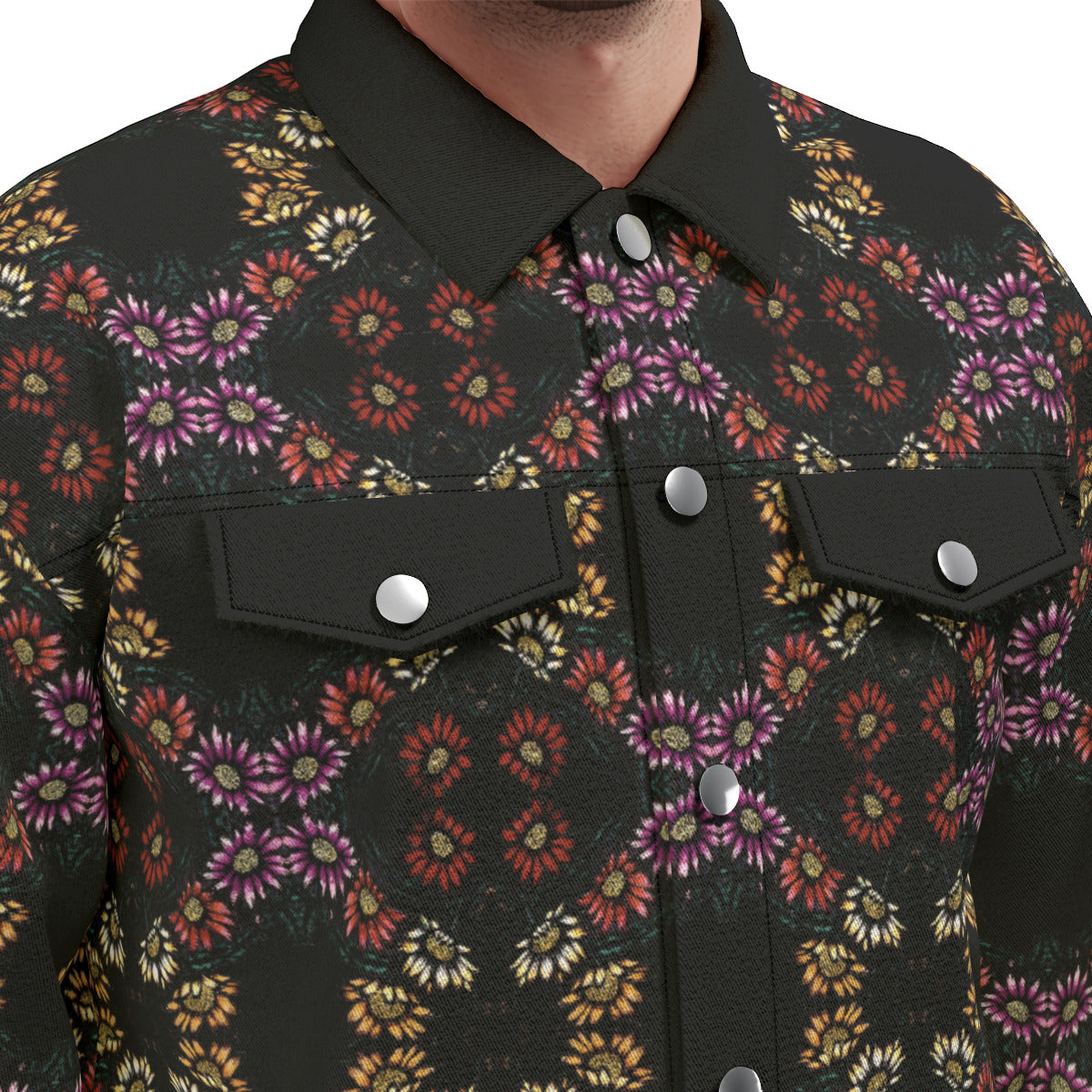 All-Over Print Unisex Lapel Jacket | 245GSM Cotton