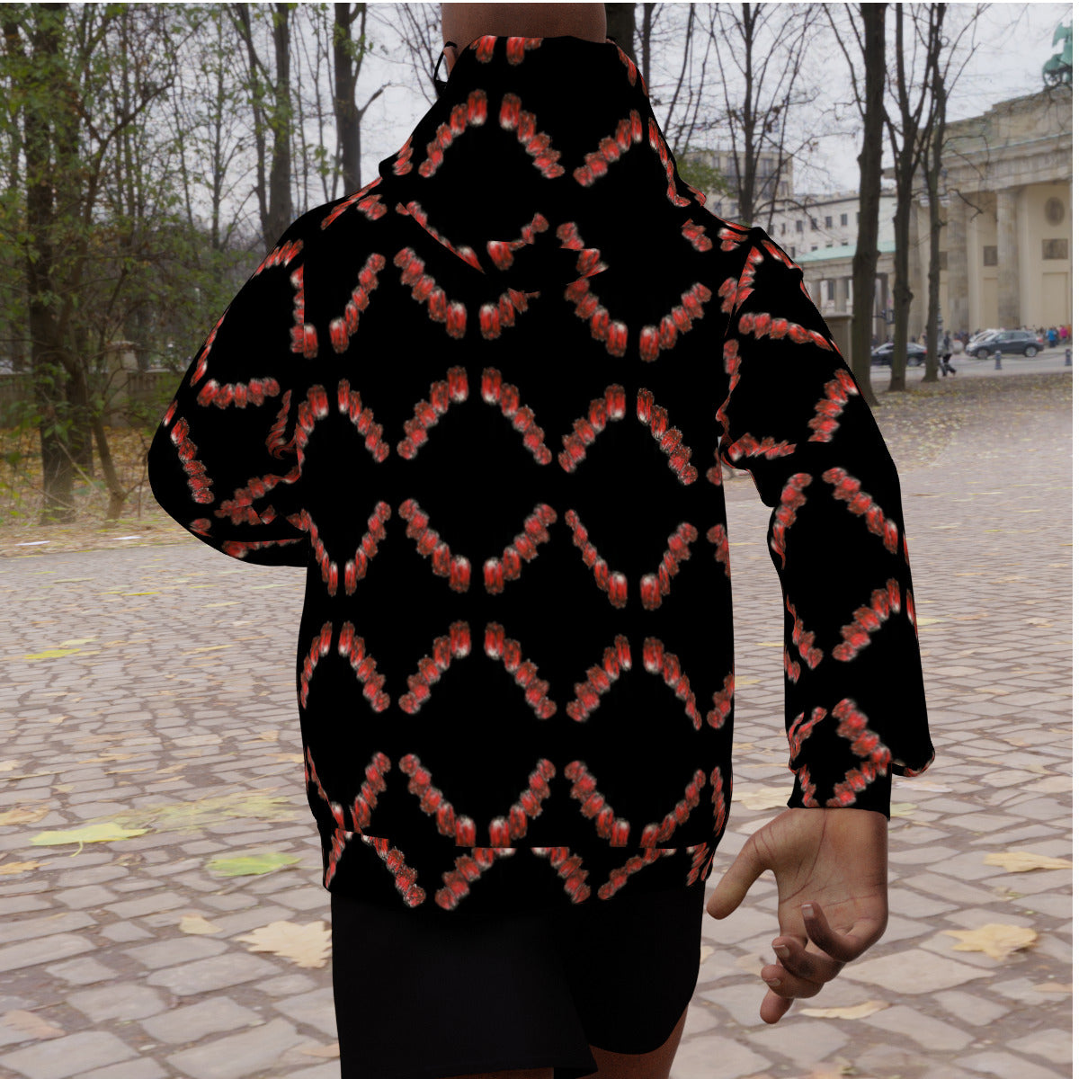 All-Over Print Men's Heavy Fleece Raglan Hoodie