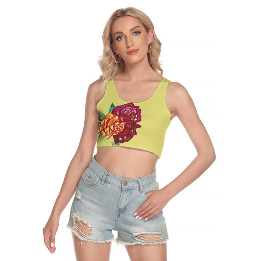 All-Over Print Women's Sport Crop Tank Top