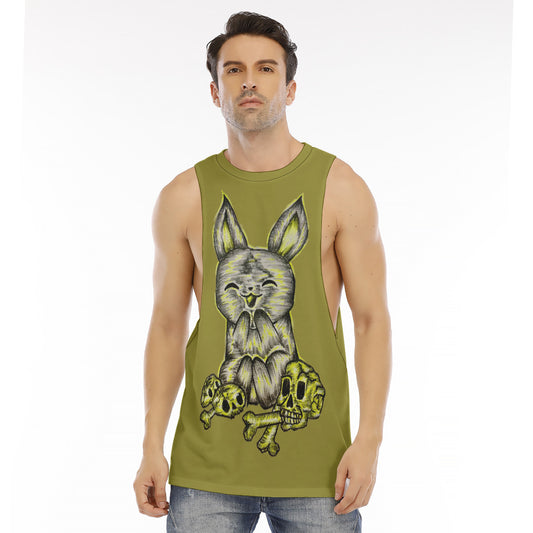 All-Over Print Men's O-neck Long Tank Top
