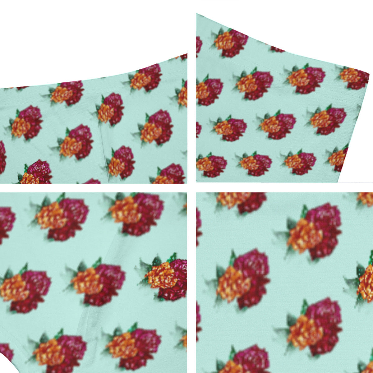 All-Over Print Men's Short Boxer Briefs