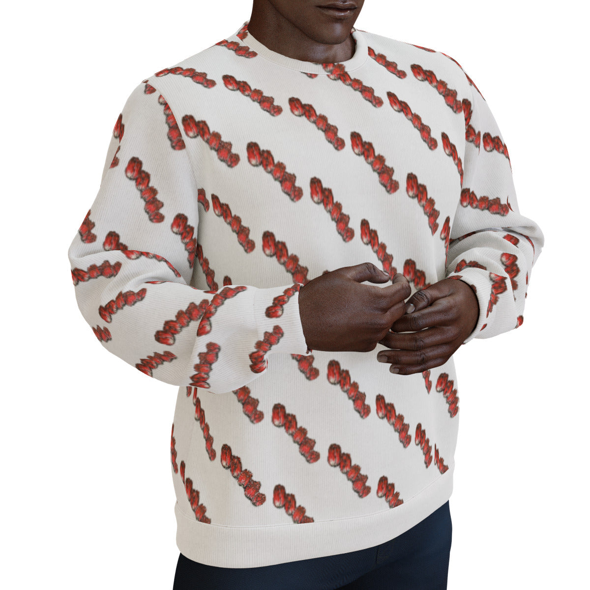 All-Over Print Men's Thicken Sweater