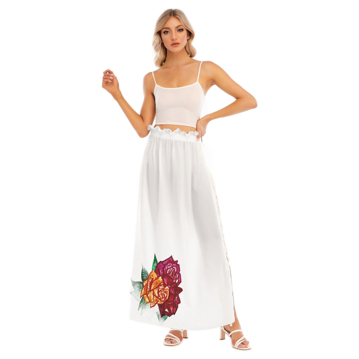 All-Over Print Women's Side Split Skirt