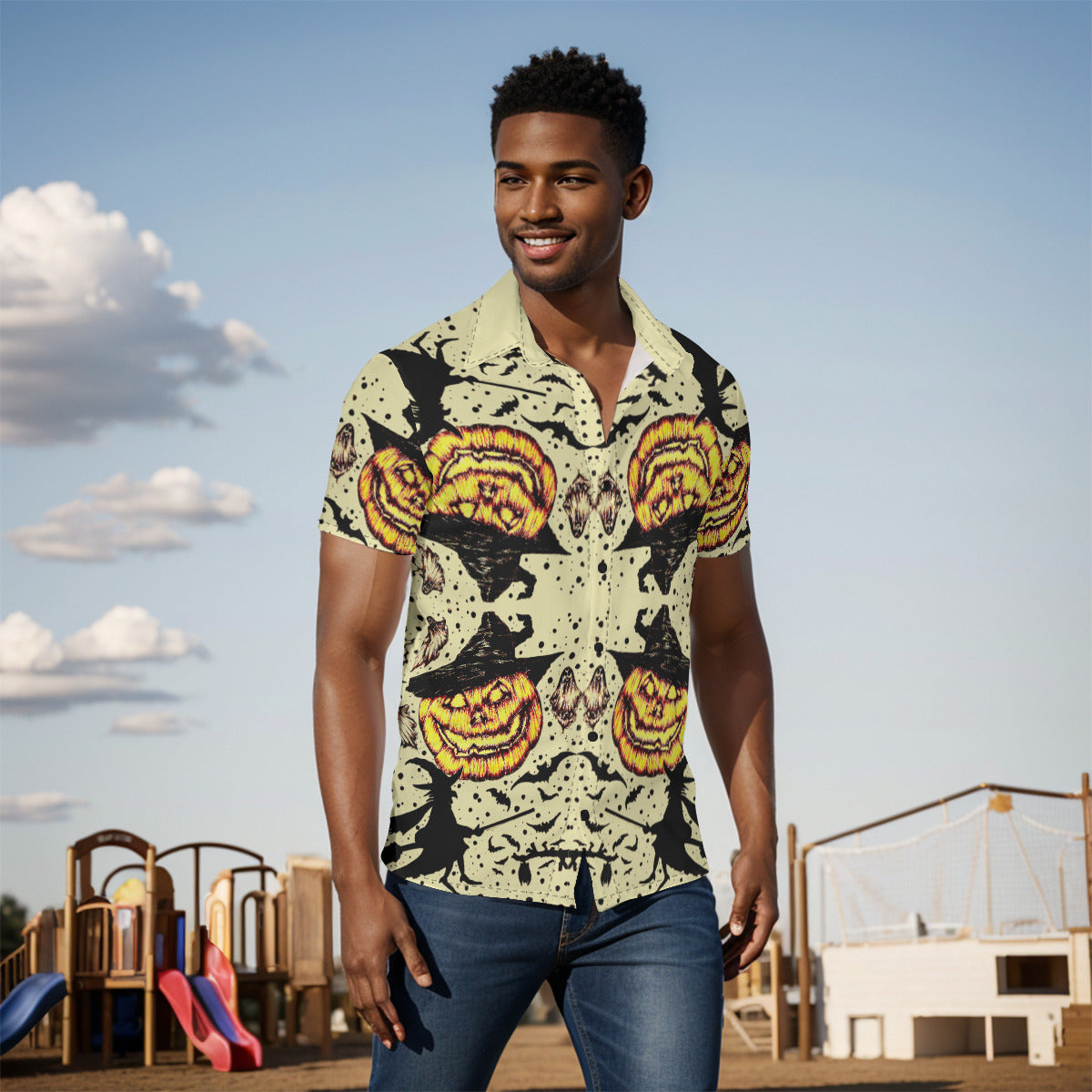All-Over Print Men's Shirt