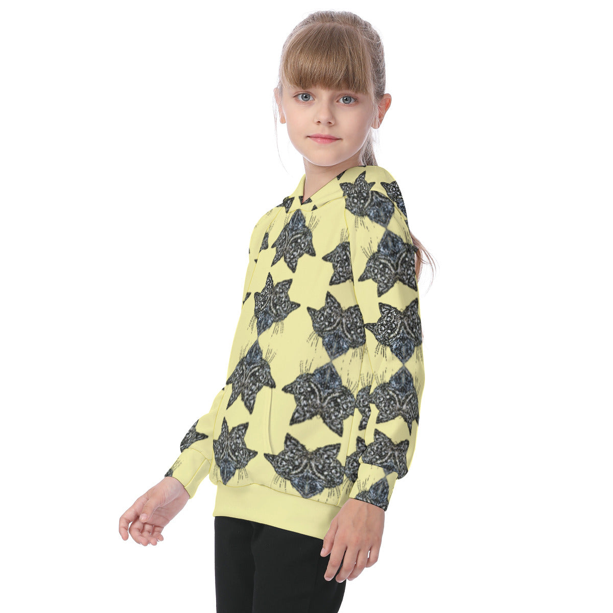 All-Over Print Kid's Raglan Pullover Hoodie