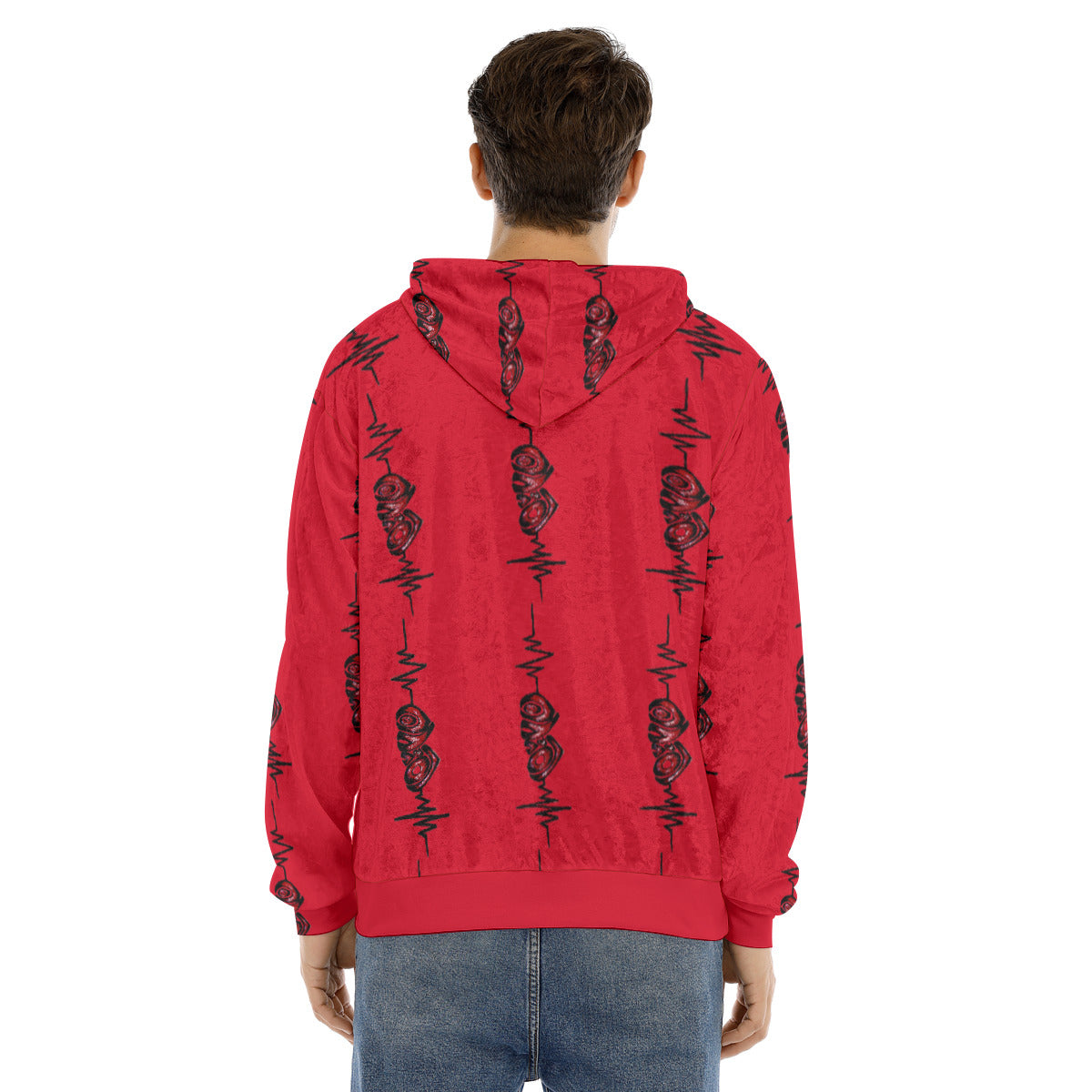 All-Over Print Men's Pullover Hoodie | Velvet