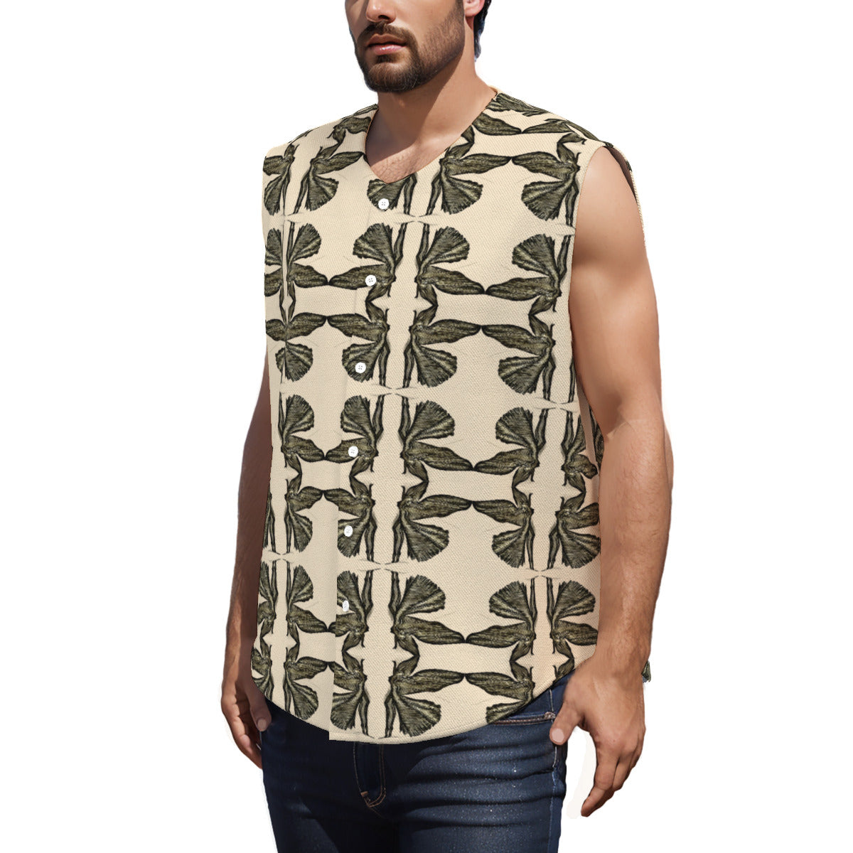 All-Over Print Men's Sleeveless Jerseys