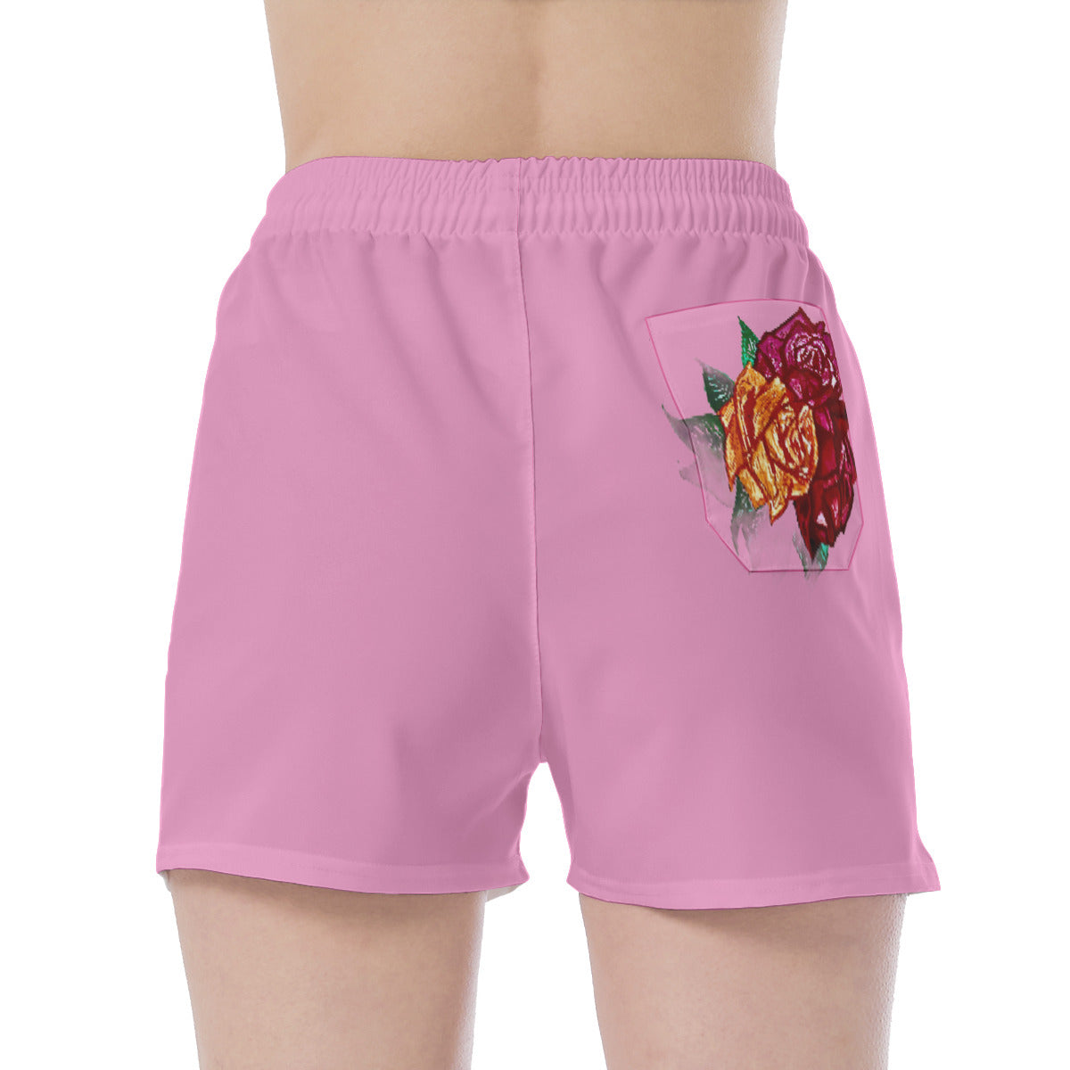 All Over Print Wide Waistband Sport Shorts