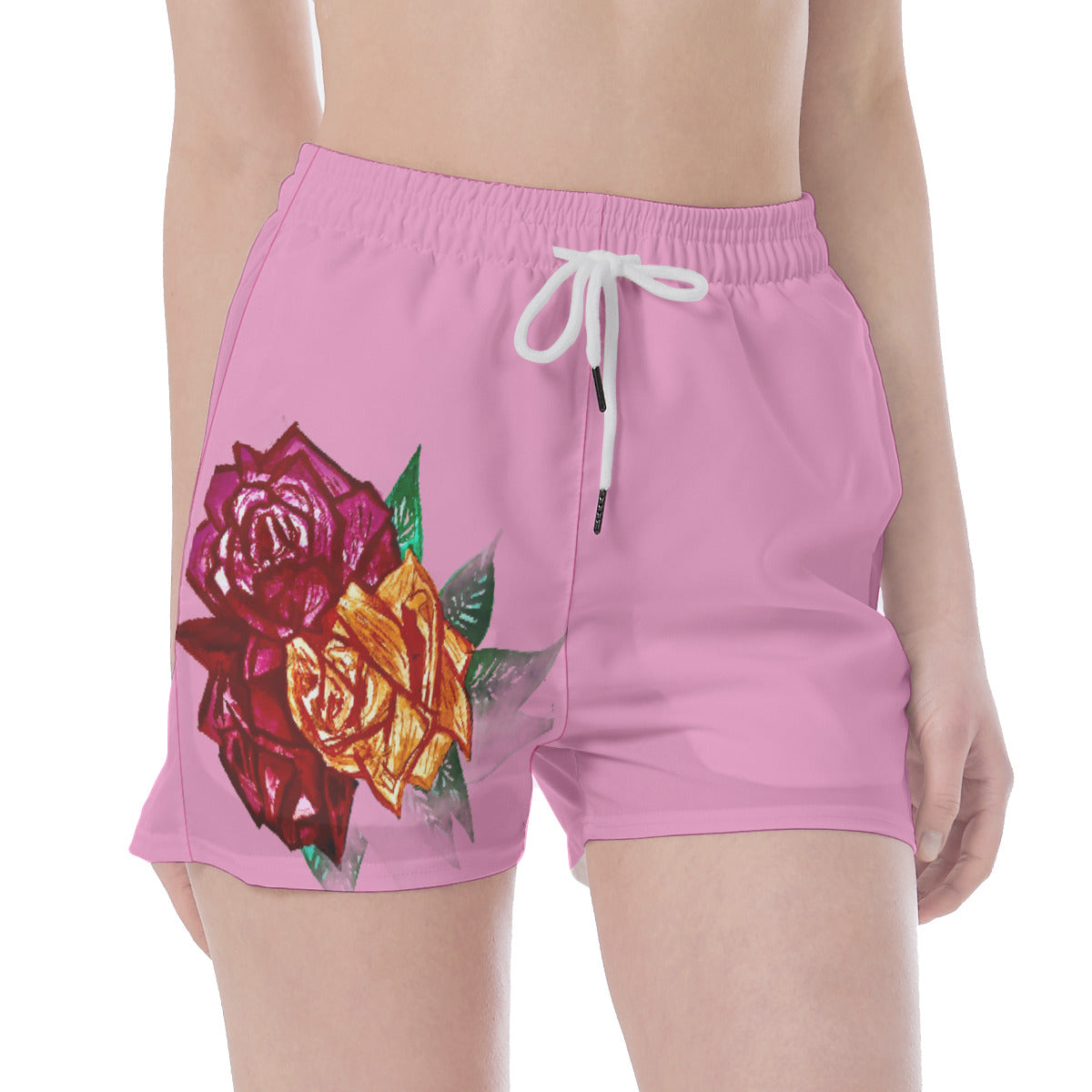 All Over Print Wide Waistband Sport Shorts