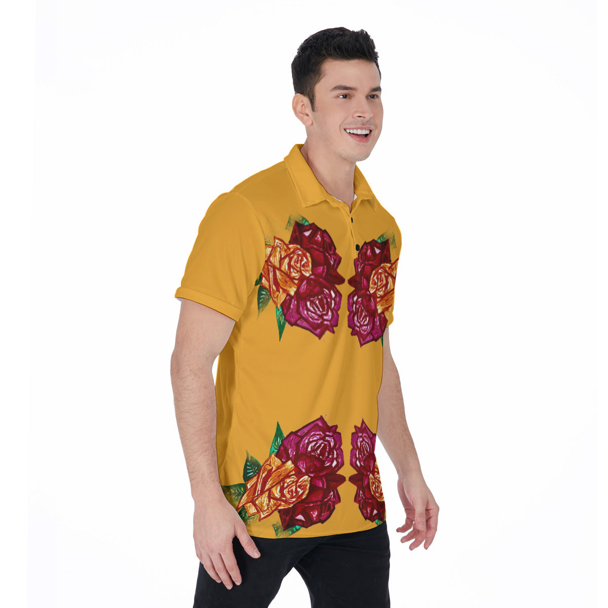 All-Over Print Men's Polo Shirt