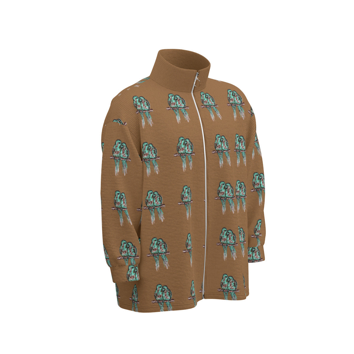 All-Over Print Unisex Stand Collar Zipped Jacket