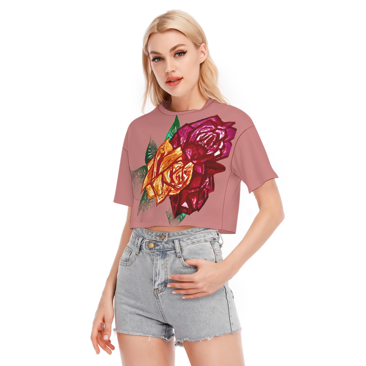 All-Over Print Women's Cropped T-shirt | 190GSM Cotton
