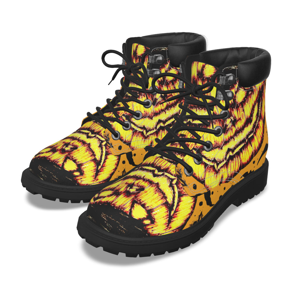 All-Over Print Men's Short Boots