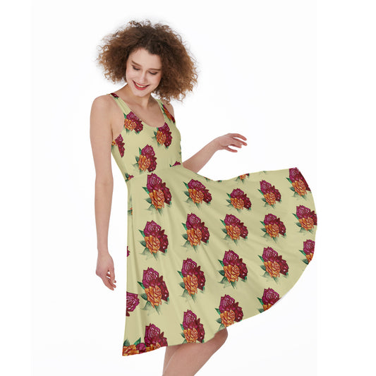 All-Over Print Women's Sleeveless Dress
