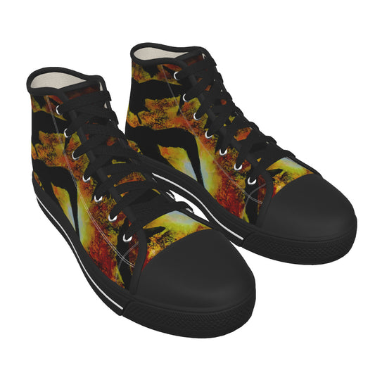 Men's Black Sole Canvas Shoes