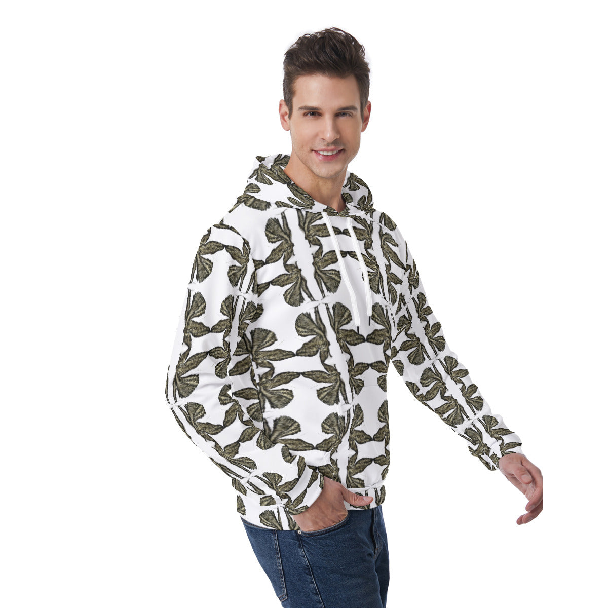 All-Over Print Men's Hoodie With Double-side Print Hood