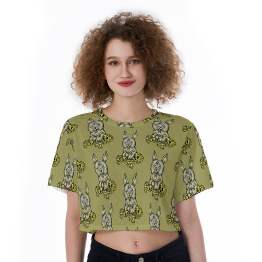 All-Over Print Cropped T-Shirt