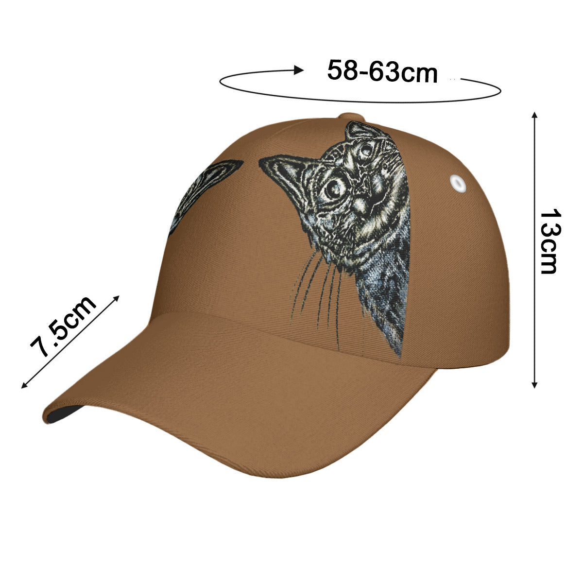All-Over Print Peaked Cap