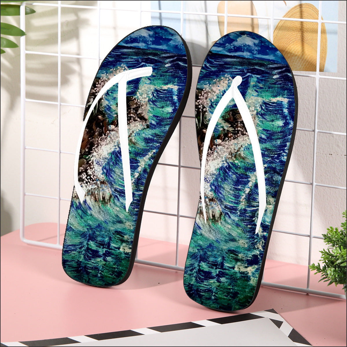 All-Over Print Men's Flip Flops