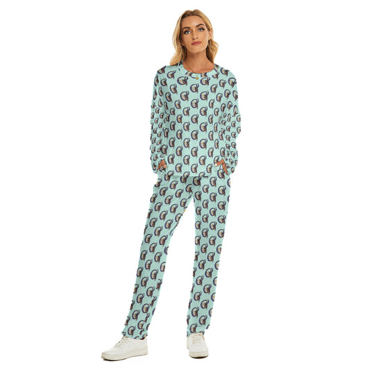 All-Over Print Women's Pajama Suit