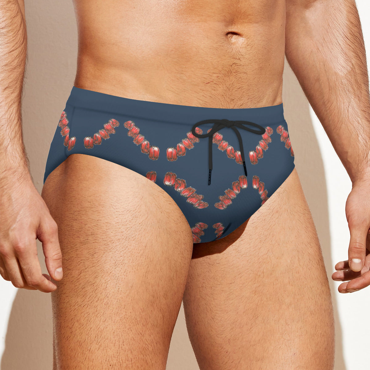 All-over print Men'S Drawstring Swim Briefs