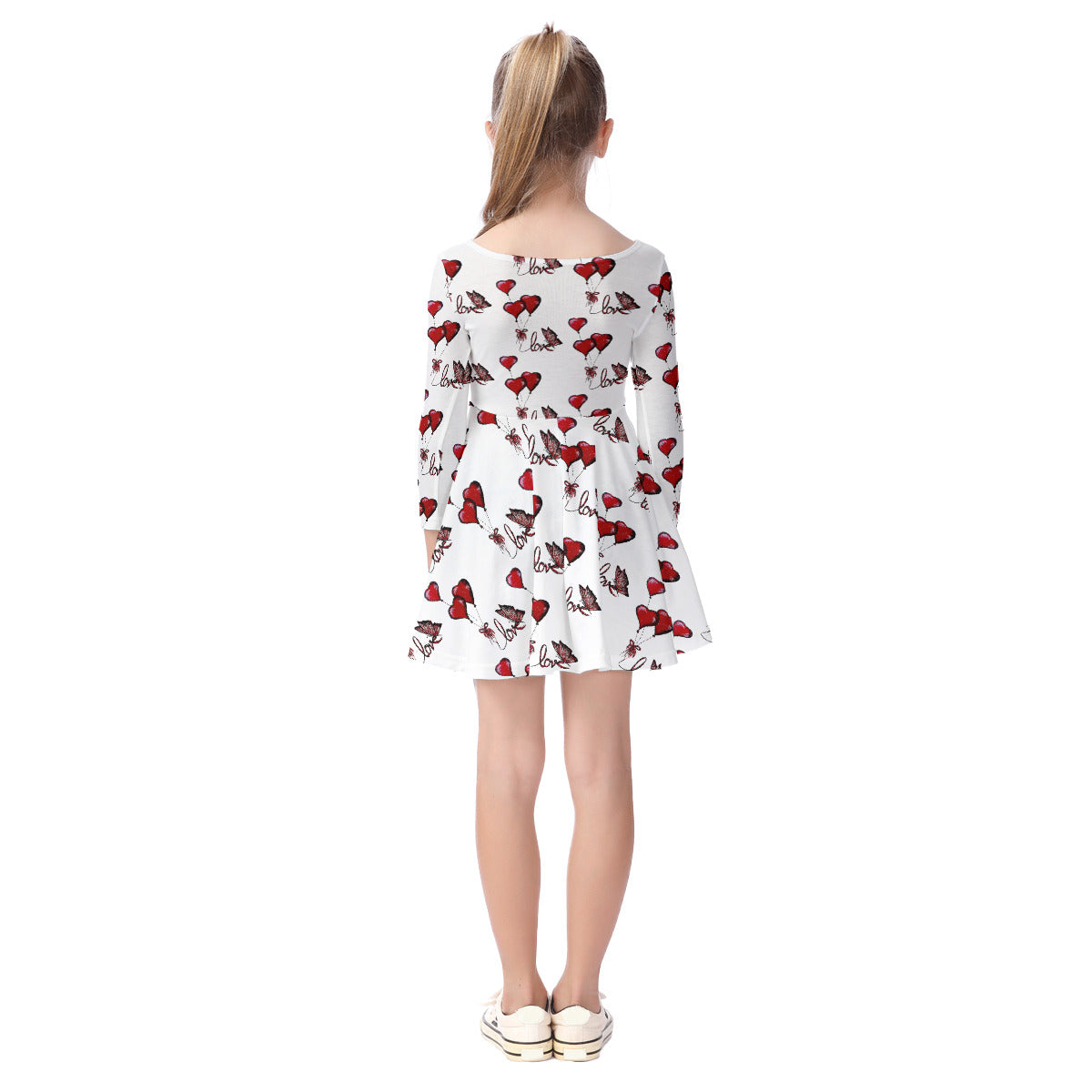 All-Over Print Kid's Long Sleeve Dress