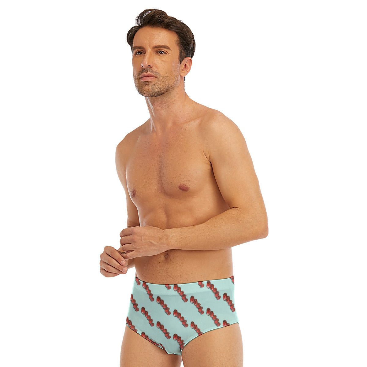 All-Over Print Men's Triangle Swim Trunks