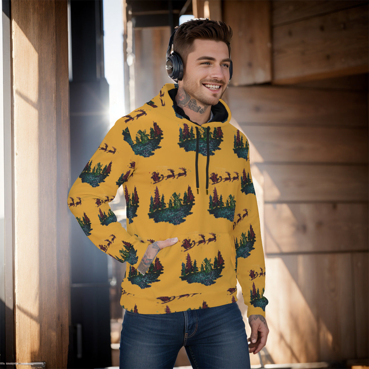 All-Over Print Men's Pullover Hoodie